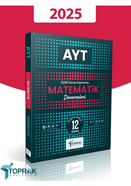 Toprak Yayıncılık 2025 Model AYT Matematik 12'li Deneme