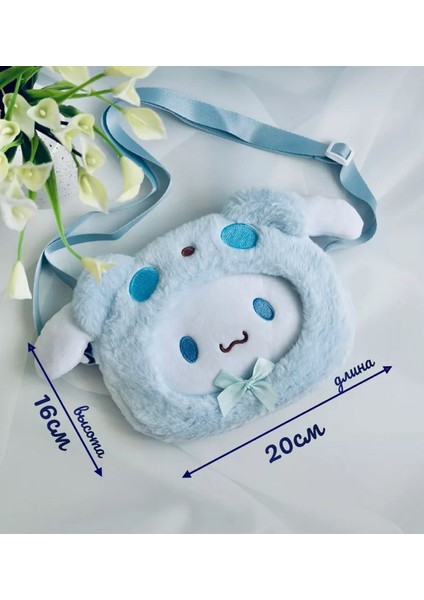 Sanrio Kawai Labubu Kuromi Cinnamoroll Hello Kitty My Melodi Melody Peluş Askılı Ayarlı Çanta Doğum Günü Hediye