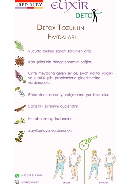 Detox Tozu ( Kadın ) 100 gr