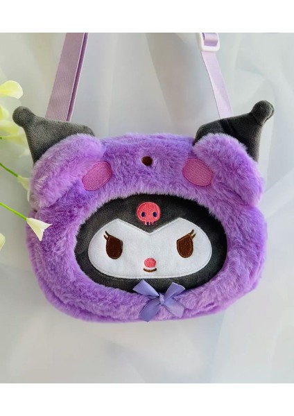 Sanrio Kawai Labubu Kuromi Cinnamoroll Hello Kitty My Melodi Melody Peluş Askılı Ayarlı Çanta Doğum Günü Hediye