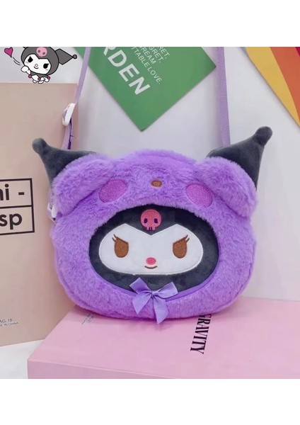 Sanrio Kawai Labubu Kuromi Cinnamoroll Hello Kitty My Melodi Melody Peluş Askılı Ayarlı Çanta Doğum Günü Hediye
