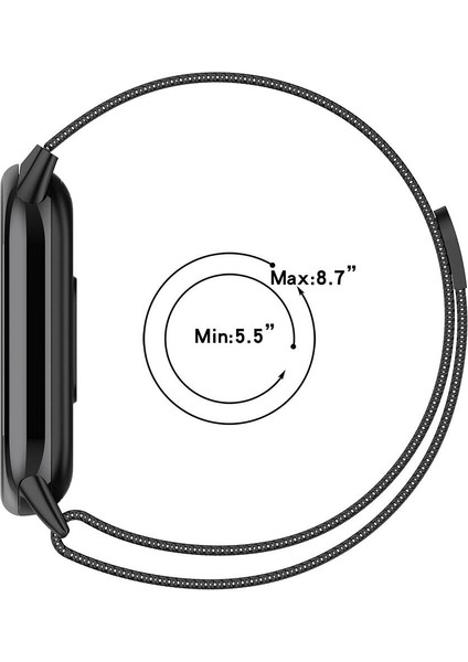 Xiaomi Smart Band 8 Krd-01 Metal Kordon-Rose Gold