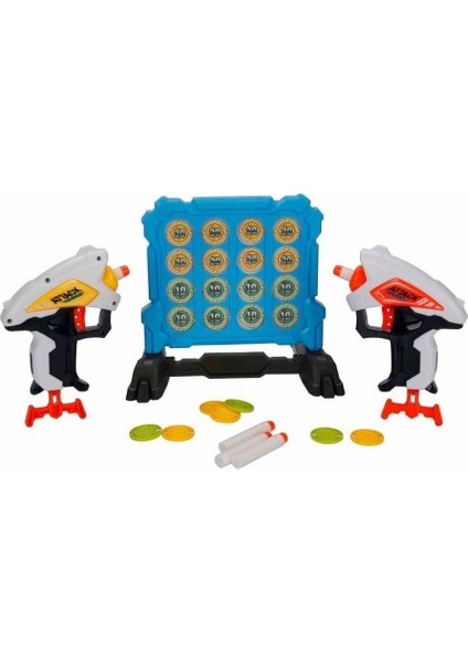 Nessiworld 3574 Zapp Toys Hedef Tahtalı Sünger Dart Atan Silah Seti -Sunman