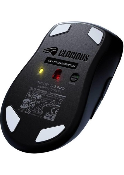 GLO-MS-PDWV2-4K8K-B Model D 2 Pro 4k/8k Polling Siyah Kablosuz Rgb Gaming Mouse