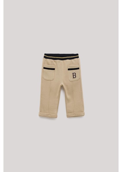 Bg Store Kız Bebek Bej Eşofman Altı