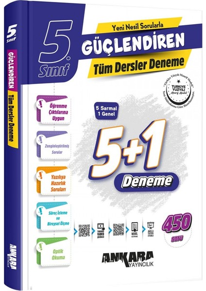 Ankara Yayıncılık 5. Sınıf Güçlendiren Tüm Dersler Denemeleri