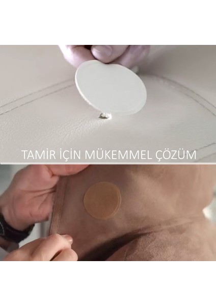 Yapışkanlı Deri Yaması Tamir Seti. 18 Adet Kaliteli, Yumuşak Düz ve Şekilli Renk Seçenekli