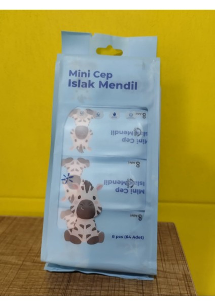 8'li Mini Islak Mendil