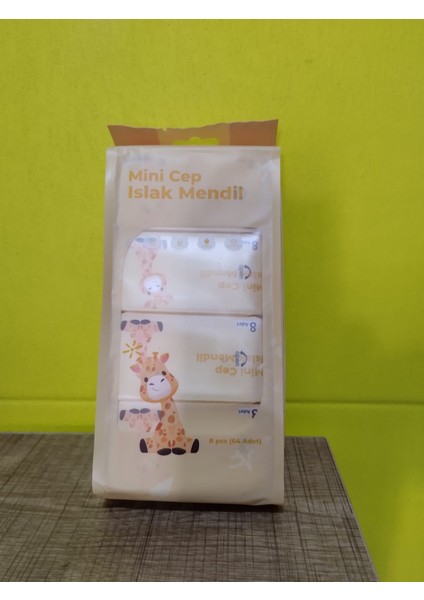 8'li Mini Islak Mendil