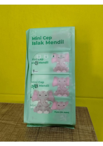 8'li Mini Islak Mendil
