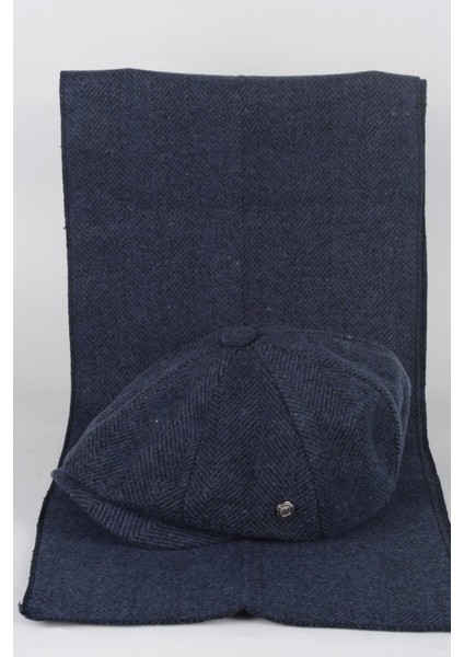 Peaky Blinders Model Balıksırtı Kışlık Kasket Şapka Atkı Hediyeli Kombin