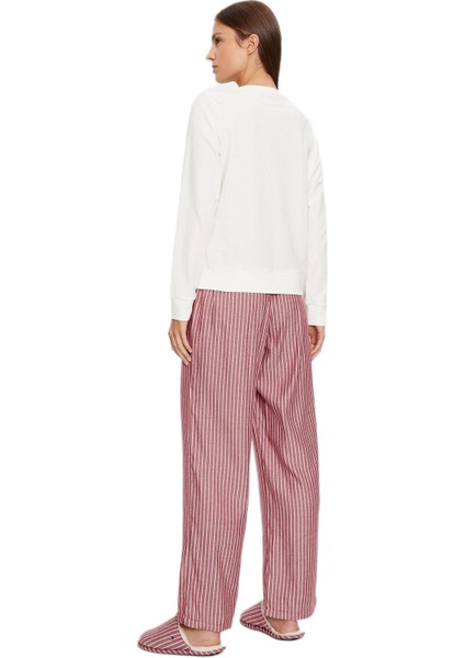 Kadın Kırmızı Pijama Takımı ( Terlik li ) UW0UW04853 indirimleri