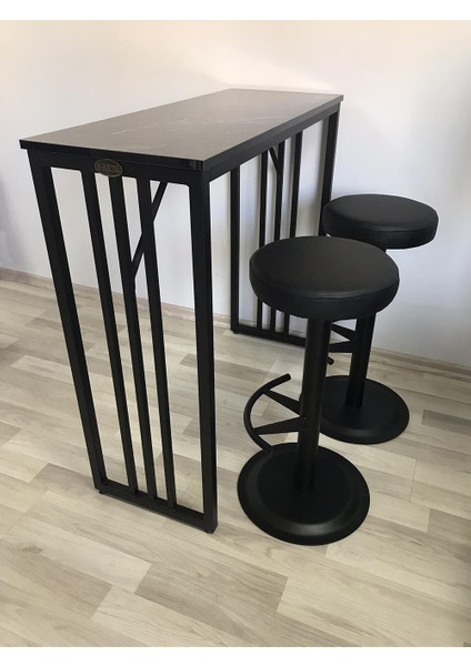 Ada Mutfak 90CM Yükseklik Bar Masası Takımı Sandalyeli