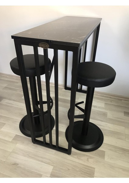 Ada Mutfak 90CM Yükseklik Bar Masası Takımı Sandalyeli