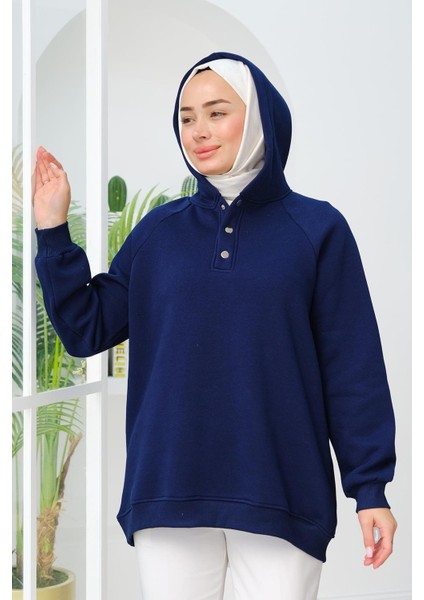 Kapüşonlu Çıtçıtlı Tunik Sweat fiyatları