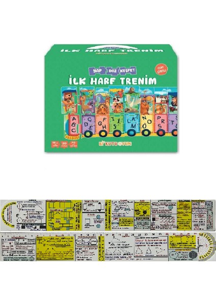 Yap Boz Keşfet Ilk Harf Trenim Cırt Cırtlı + Mat. Öğreten Cetvel