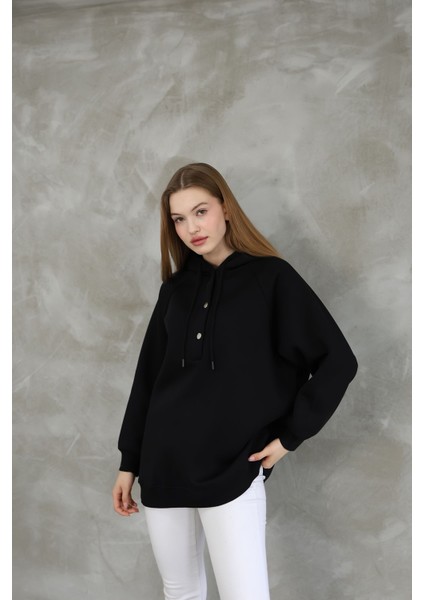 Kapüşonlu Çıtçıtlı Tunik Sweat fiyatları
