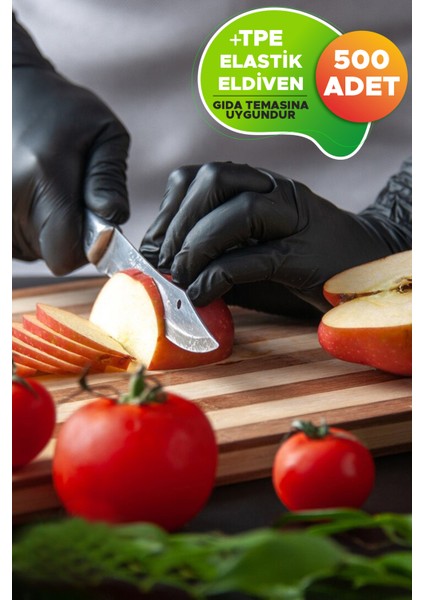Tpe Plastik Tek Kullanımlık Esnek Dayanıklı Gıda Mutfak Bahçe Temizlik Eldiveni 500 Adet fırsatları