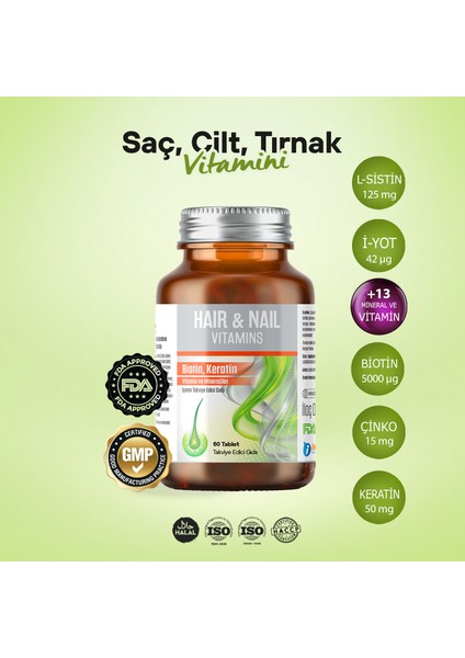 Hair & Nail Vitamin (SAÇ, TIRNAK, CİLT)