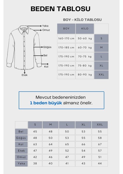 Bay Efendi Erkek Kahverengi Cepli Likralı Kot Gömlek N6012