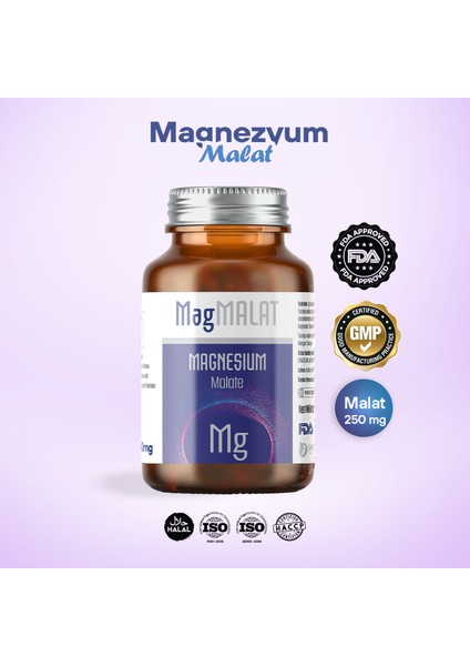 Magnezyum Malat 250 Mg (60 Kapsül)