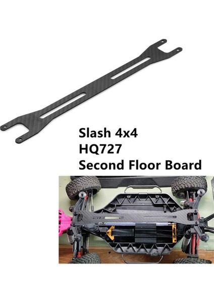 Slash Hobby HQ727 1/10 Rc Araba Yükseltme Parçaları Aksesuarları Için Karbon Fiber Ikinci Kat Tahta Plaka (Yurt Dışından) fiyatları