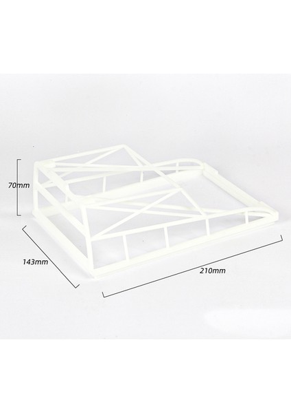 D12 1/10 Rc Kamyon Araba Yükseltme Parçaları Arka Yarım Kafes Arka Rulo Dekorasyon Aksesuarları (Yurt Dışından)