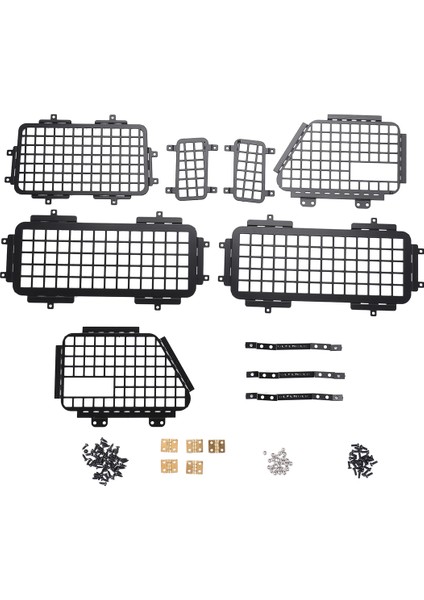 Mn D90 Mn-90 D99S MN99S Metal Stereoskopik Pencere Örgüsü Koruyucu Ağ 1/12 Rc Araba Yükseltme Parçaları Aksesuarları (Yurt Dışından)