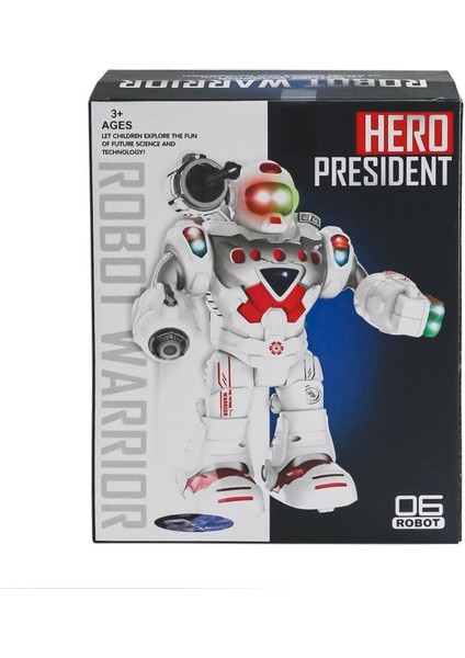 Nessiworld 827-1 Sesli ve Işıklı Robot -Limon Oyuncak