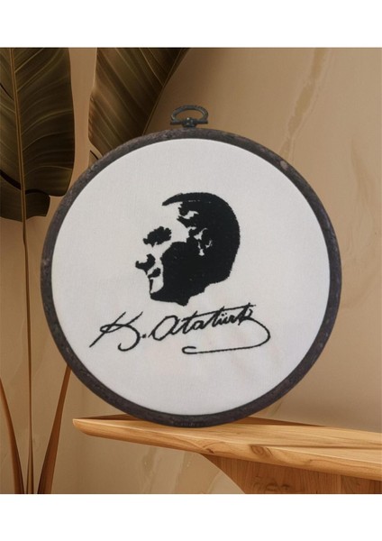 Atatürk Nakışlı Pano Kasnak