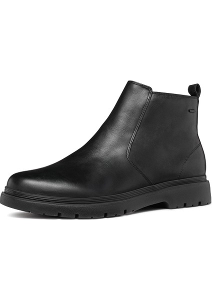 Erkek Siyah Spherica Ec1 Abx Fermuarlı Waterproof Deri Bot U46HNC00043C9999 fiyatları