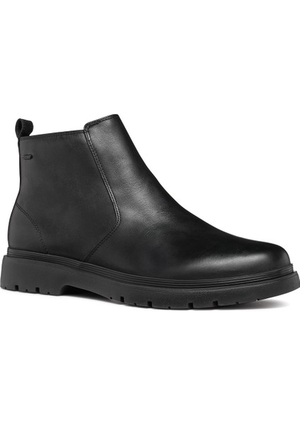 Erkek Siyah Spherica Ec1 Abx Fermuarlı Waterproof Deri Bot U46HNC00043C9999 modelleri