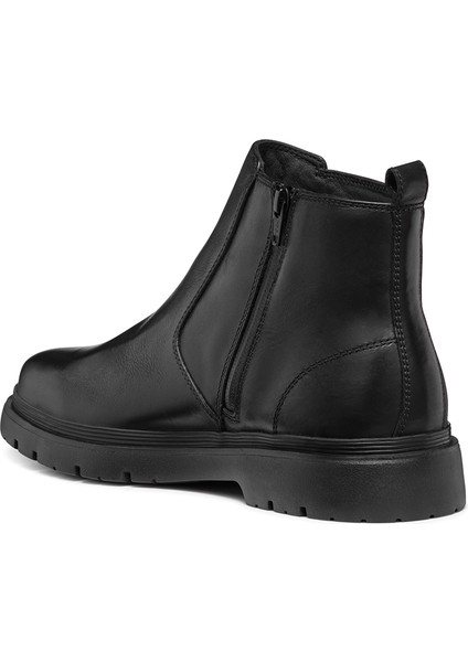 Erkek Siyah Spherica Ec1 Abx Fermuarlı Waterproof Deri Bot U46HNC00043C9999 fırsatları
