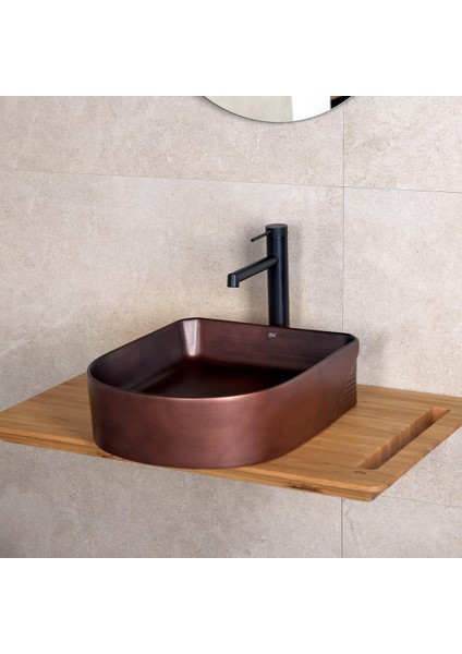 EH-5110C Tezgah Üstü Lavabo Mat Bronz modelleri