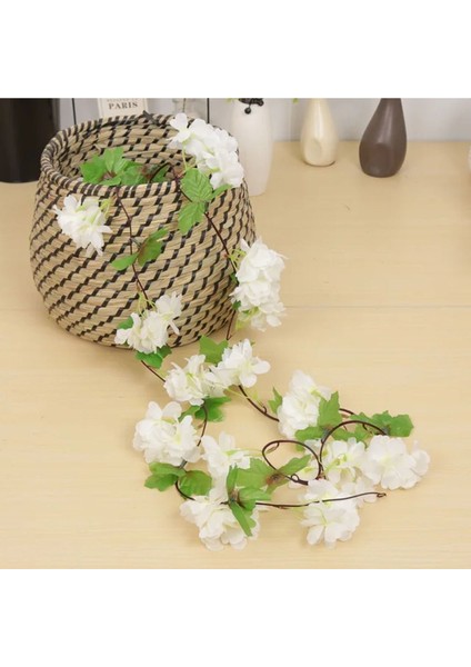 Kiraz Çiçeği Tasarımlı Yapay Sarmaşık 230 cm Bahar Dekoru Esnek ve Dolanabilir Model Ev Dekorasyonu