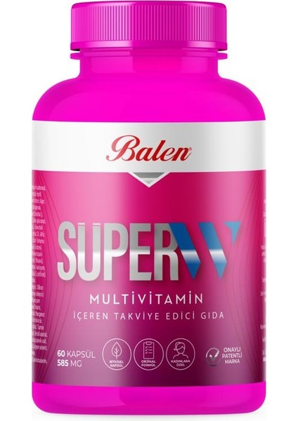 Süper-W Multivitamin Kapsül * 585 Mg 60