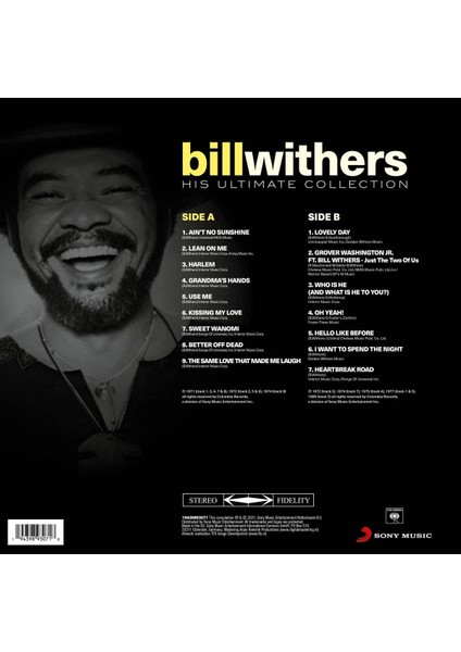 Bill Withers - His Ultimate Collection (Plak)