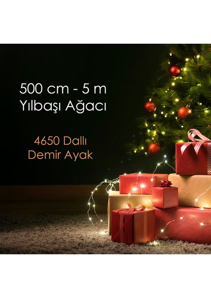 Oyuncak Store 5 Metre (500 Cm) Yılbaşı Çam Ağacı 4650 Dallı Demir Ayaklı 1. Kalite Çam Ağacı