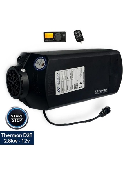 Thermon D2T 2.8kw Webasto Tipi Dizel Ortam Isıtıcı Start/stop - 12V