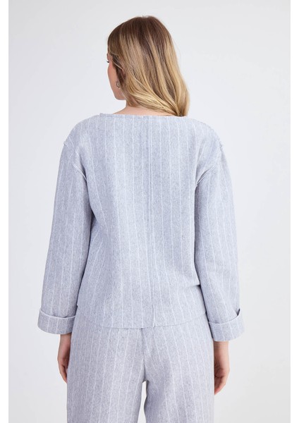 Çizgi Desenli Bluz indirimleri