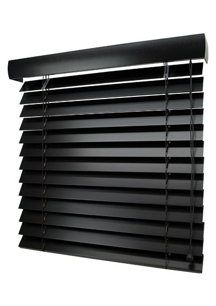 Siyah 50 mm Ahşap Jaluzi modelleri