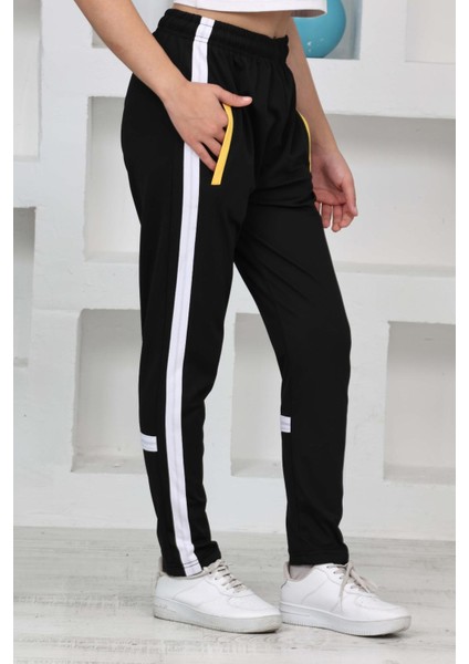 Çocuk Scuba Dalgıç Kumaş Dar Paça Çizgi Detaylı Esofman Altı fırsatları