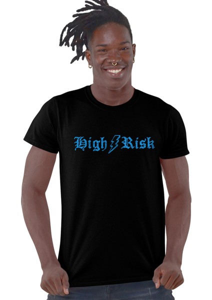 Yüksek Risk Siyah Erkek Tişört