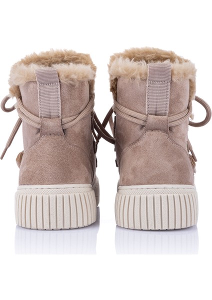 Zacun Kadın Süet Kürklü Vizon Bot indirimleri