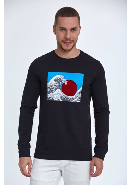 Ralph Erkek Uzun Kol Tişört Lacivert