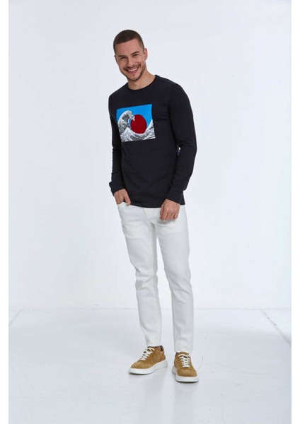 Ralph Erkek Uzun Kol Tişört Lacivert fiyatları