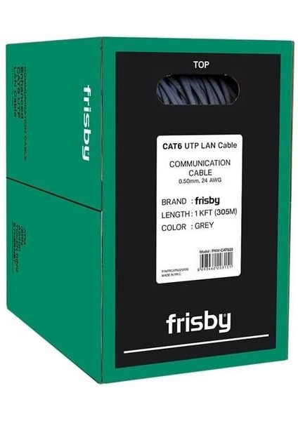 Frısby Cat6 Utp 24AWG 305M Kablo FNW-CAT622