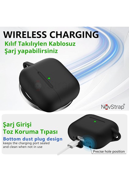 Kulaklık Kılıfı Apple Airpods 4. Nesil Ile Uyumlu Kılıf Toz Tıpalı Yumuşak Liquid Silikon modelleri
