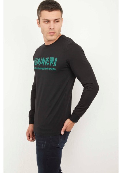 Galli Erkek Uzun Kol Tişört Siyah modelleri