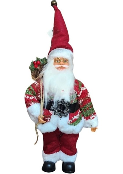 Yılbaşı Partisi Kırmızı Noel Baba 30 cm Dekor Süs 1 Adet